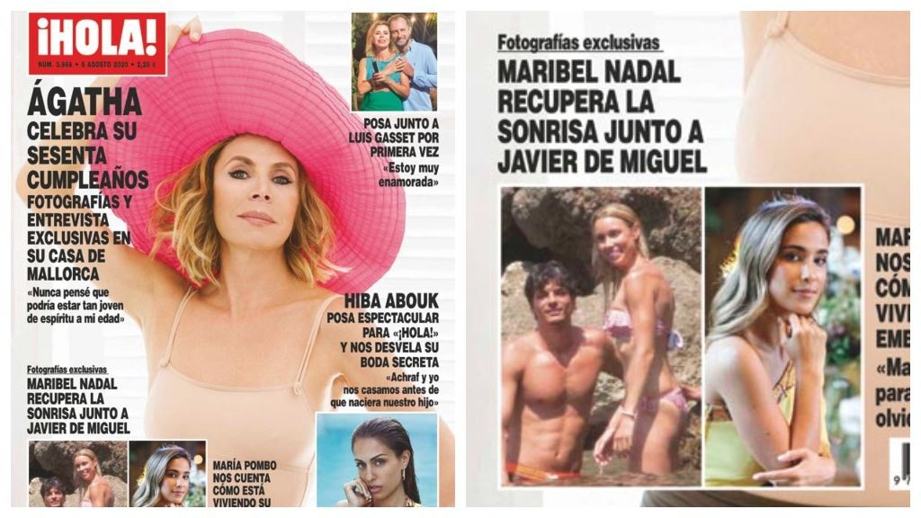 Maribel Nadal y Javier de Miguel en la portada de la revista ¡Hola!