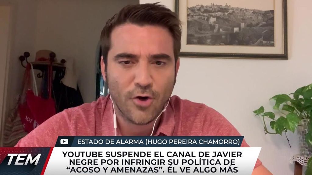 Youtube suspende el canal de Javier Negre por "acoso y amenazas: "Quieren amordazarnos"