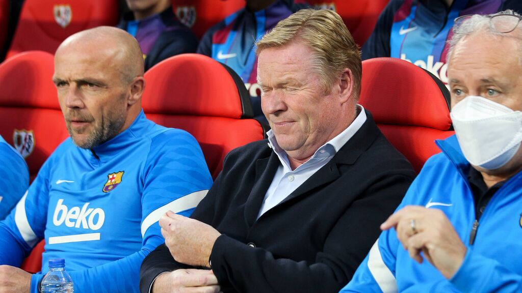 Ronald Koeman, en su último partido como entrenador del Barcelona.
