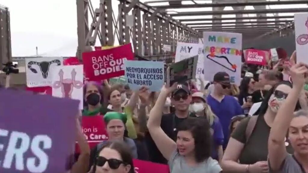 Masiva manifestación en Nueva York a favor del derecho al aborto