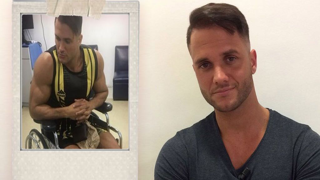 Fabio Agostini, de 'Mujeres y Hombres', sufre un accidente y se rompe las espinillas