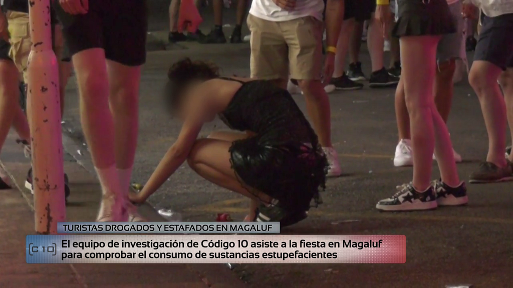 ‘Código 10’ se infiltra en la fiesta en Magaluf para comprobar el consumo de estupefacientes