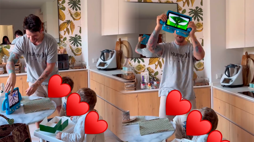 El divertido momento de Diego Matamoros junto a sus sobrinos, en vídeo (Fotomontaje con imágenes de Instagram: @_lmflores)