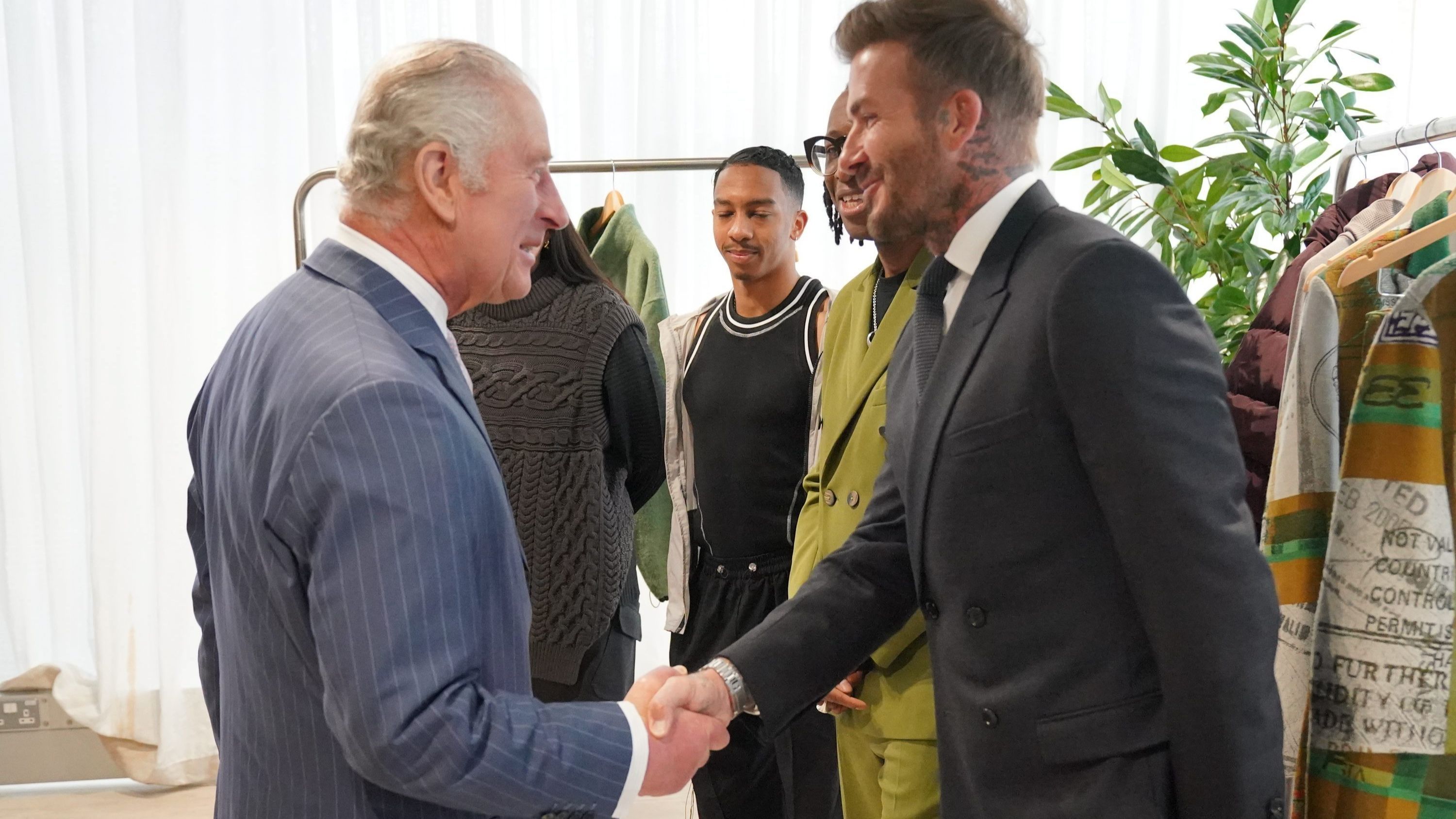 El rey Carlos III y Beckham, en otro de sus encuentros en 2023.