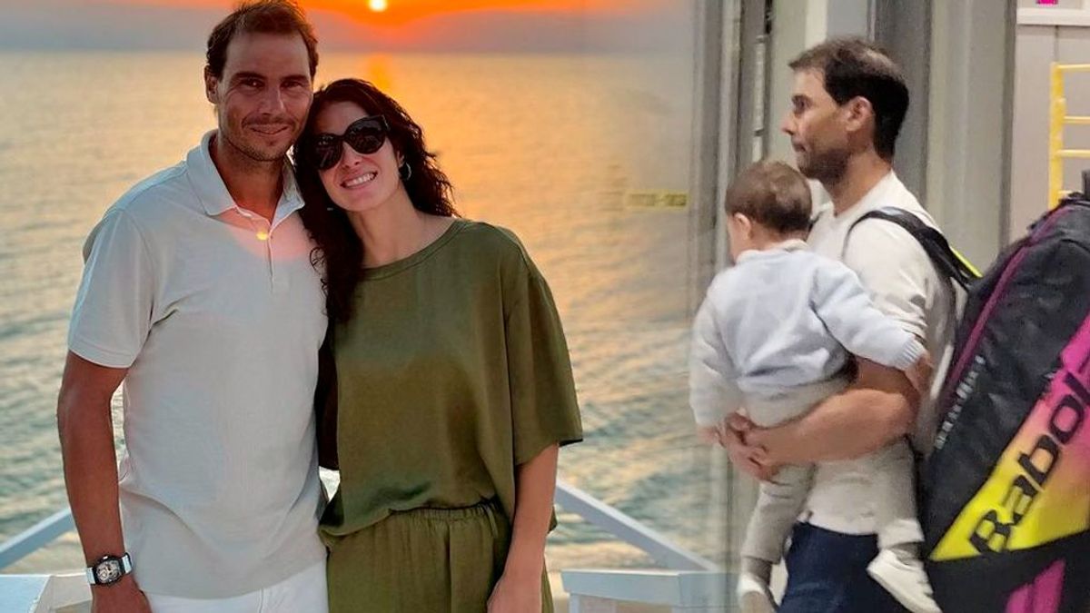 Rafa Nadal, junto a su mujer y su hijo Rafa Nadal, junto a su mujer y su hijo