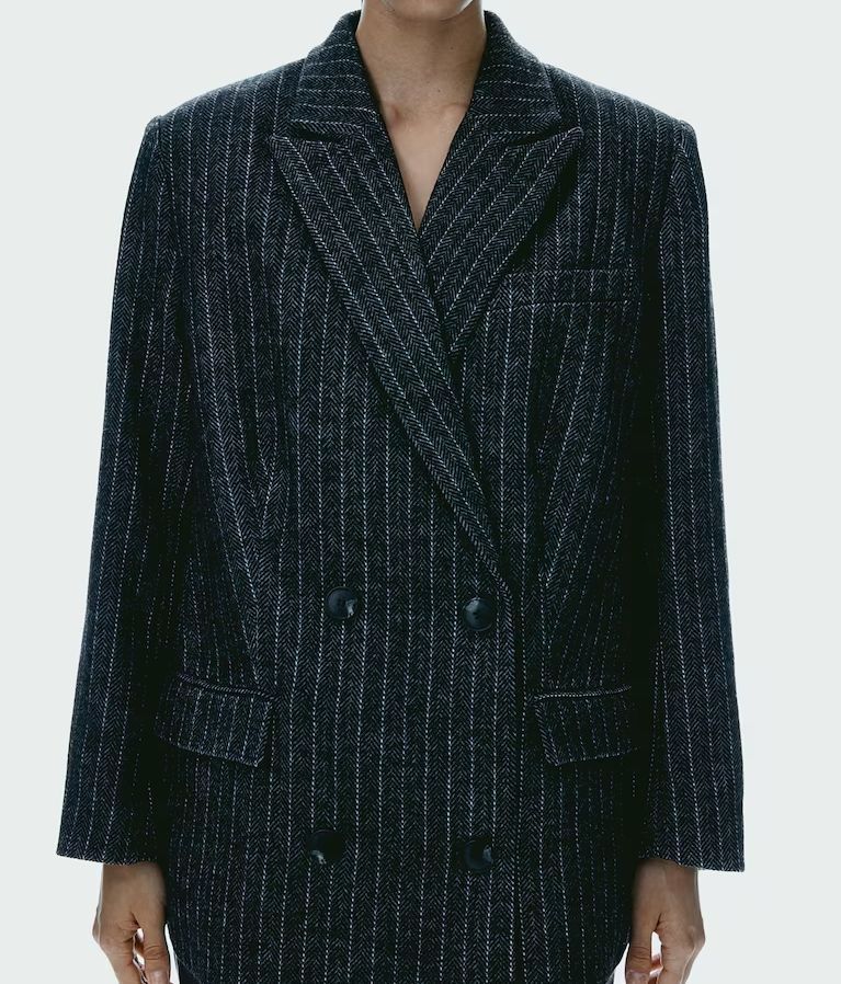 Chaqueta de raya diplomática de H&M