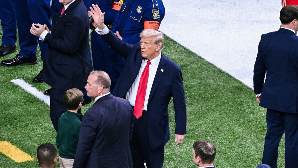 Donald Trump, en la Super Bowl 2025
