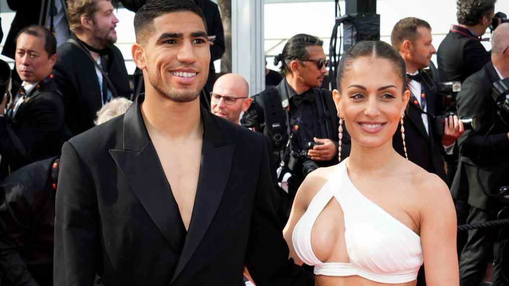 Achraf Hakimi e Hiba Abouk, en una imagen de archivo