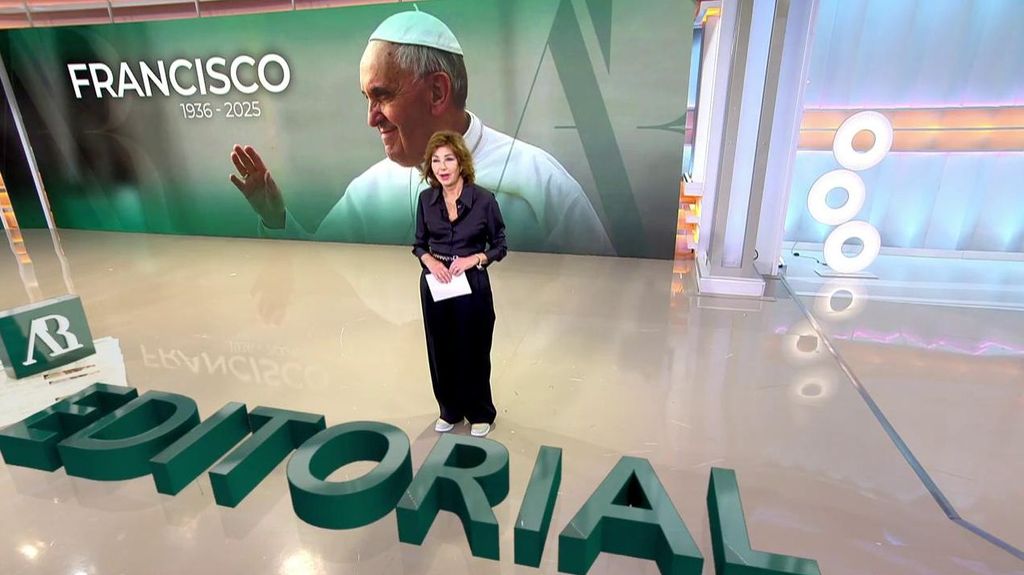 El último adiós de Ana Rosa al papa: "Se ha ido el papa de los pobres, el papa de los desamparados"
