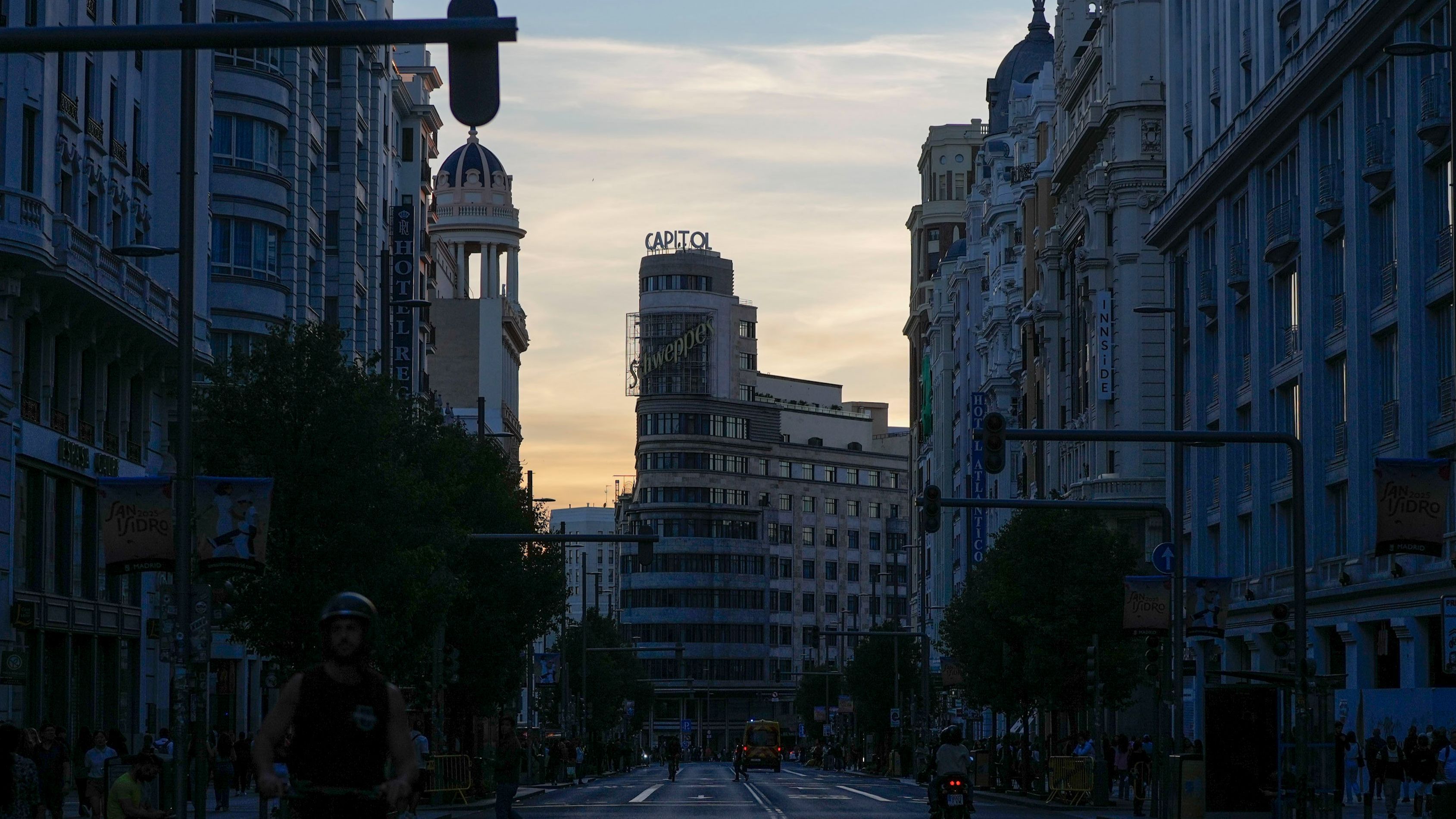 Gran Vía de Madrid, el 28 de abril de 2025 Gran Vía de Madrid, el 28 de abril de 2025