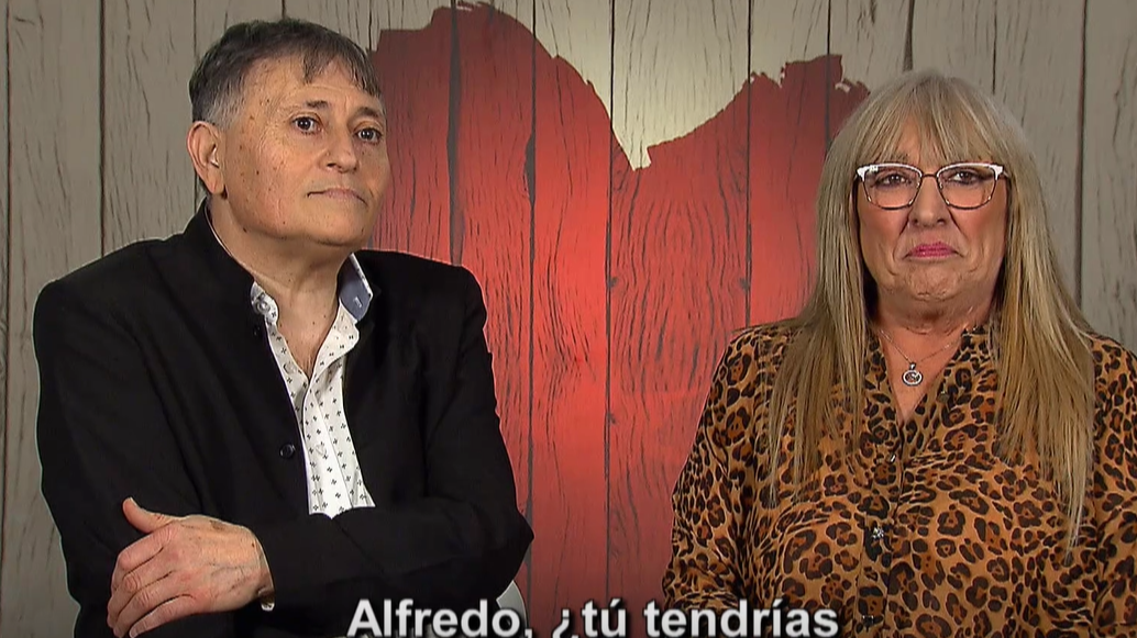 Marisa y Alfredo en la decisión final de 'First Dates'