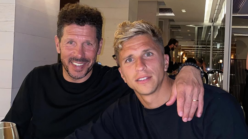 Simeone y su hijo Gianluca.
