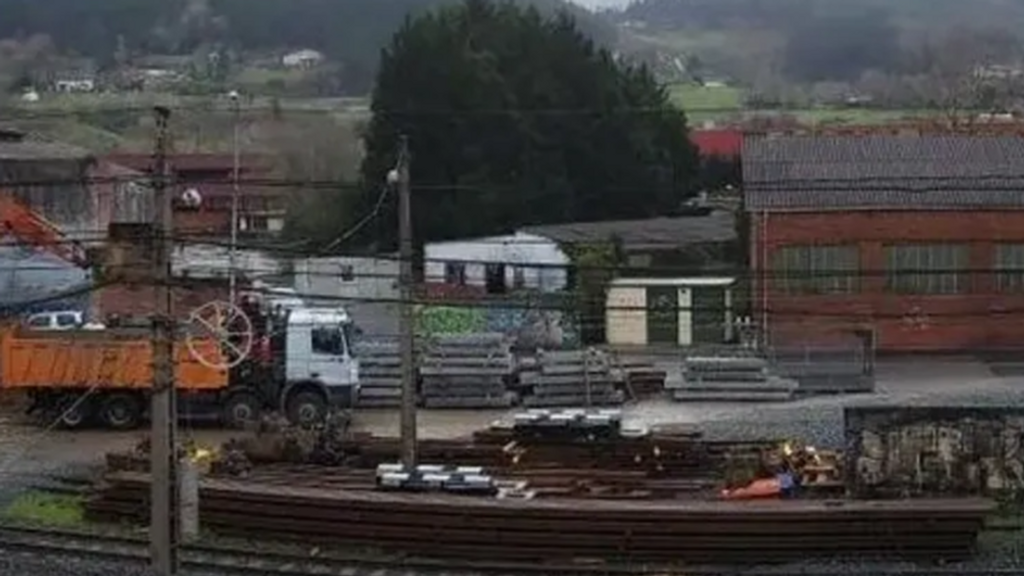 Obras en la base logística de Gernika