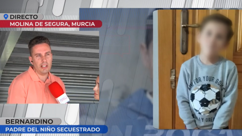 El padre de Bernardino, el niño secuestrado por su madre y su abuela, tras recuperarlo: "Ha bajado de peso y estaba pálido"