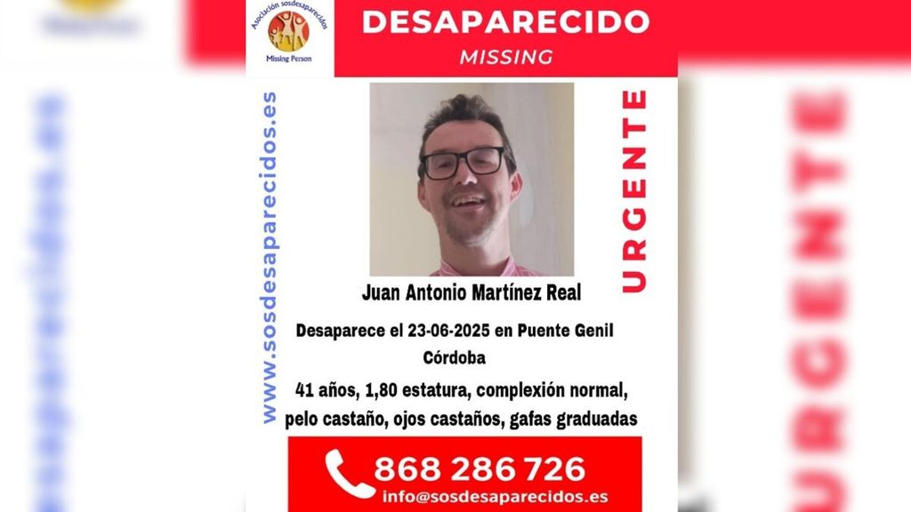 Alerta de búsqueda de la Asociación SOS Desaparecidos