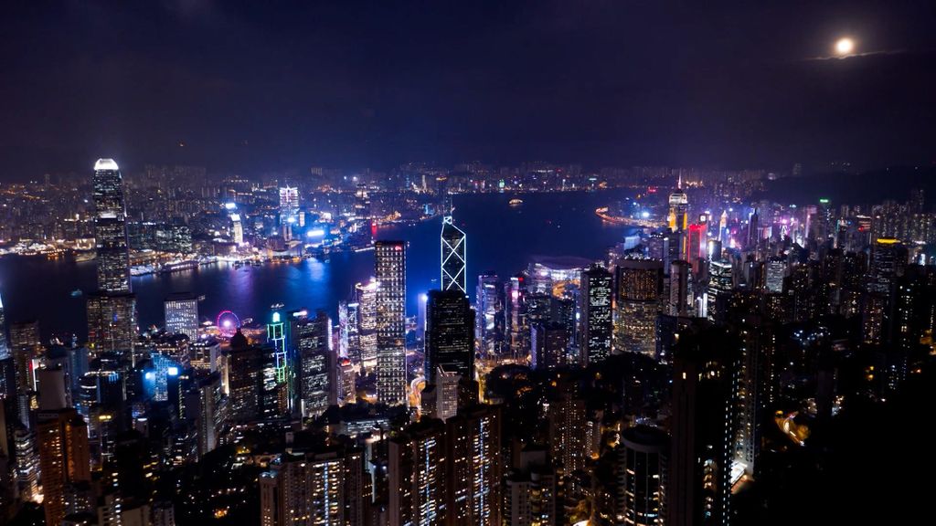 Las espectaculares vistas de Hong Kong cuando cae la noche y la ciudad se ilumina