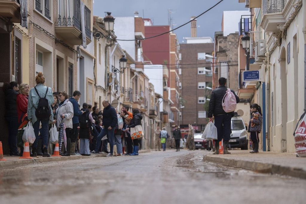 Calle de Paipota tras la DANA
