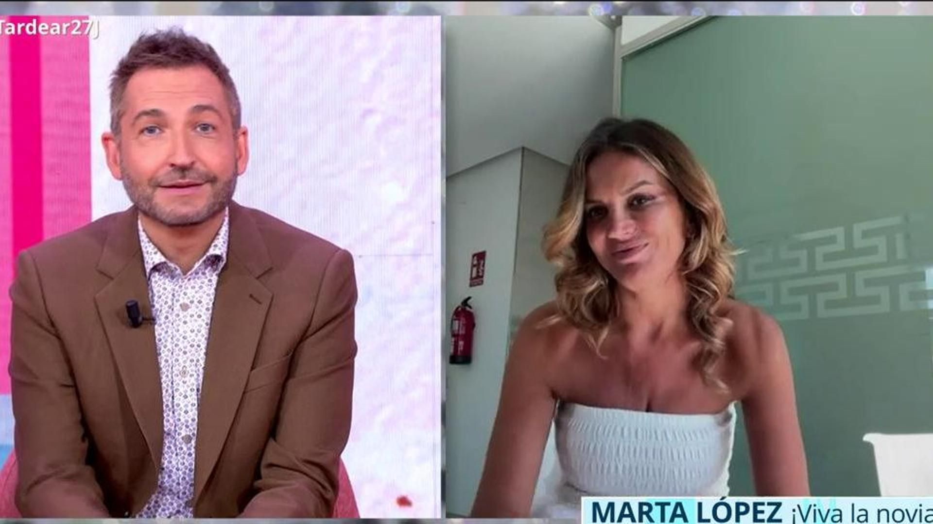 Marta López desvela en 'Tardear' cómo se encuentra minutos antes de su boda: "Pensaba que me iba a desmayar"